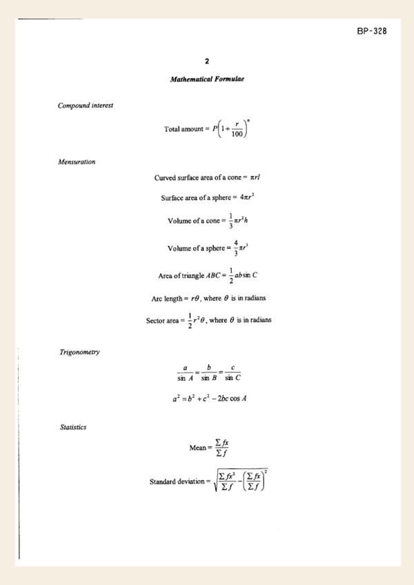 2024年O水准数学预考试卷1-新加坡绿岭中学